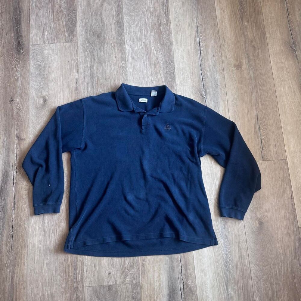 Izod Men's Navy and Blue Polo-shirts